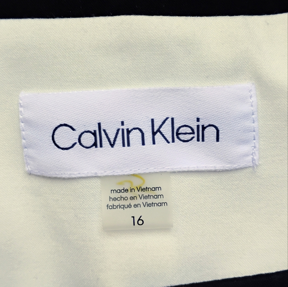Calvin Klein off white black jacket 16 modern classic chic workwear party staple - Picture 3 of 5